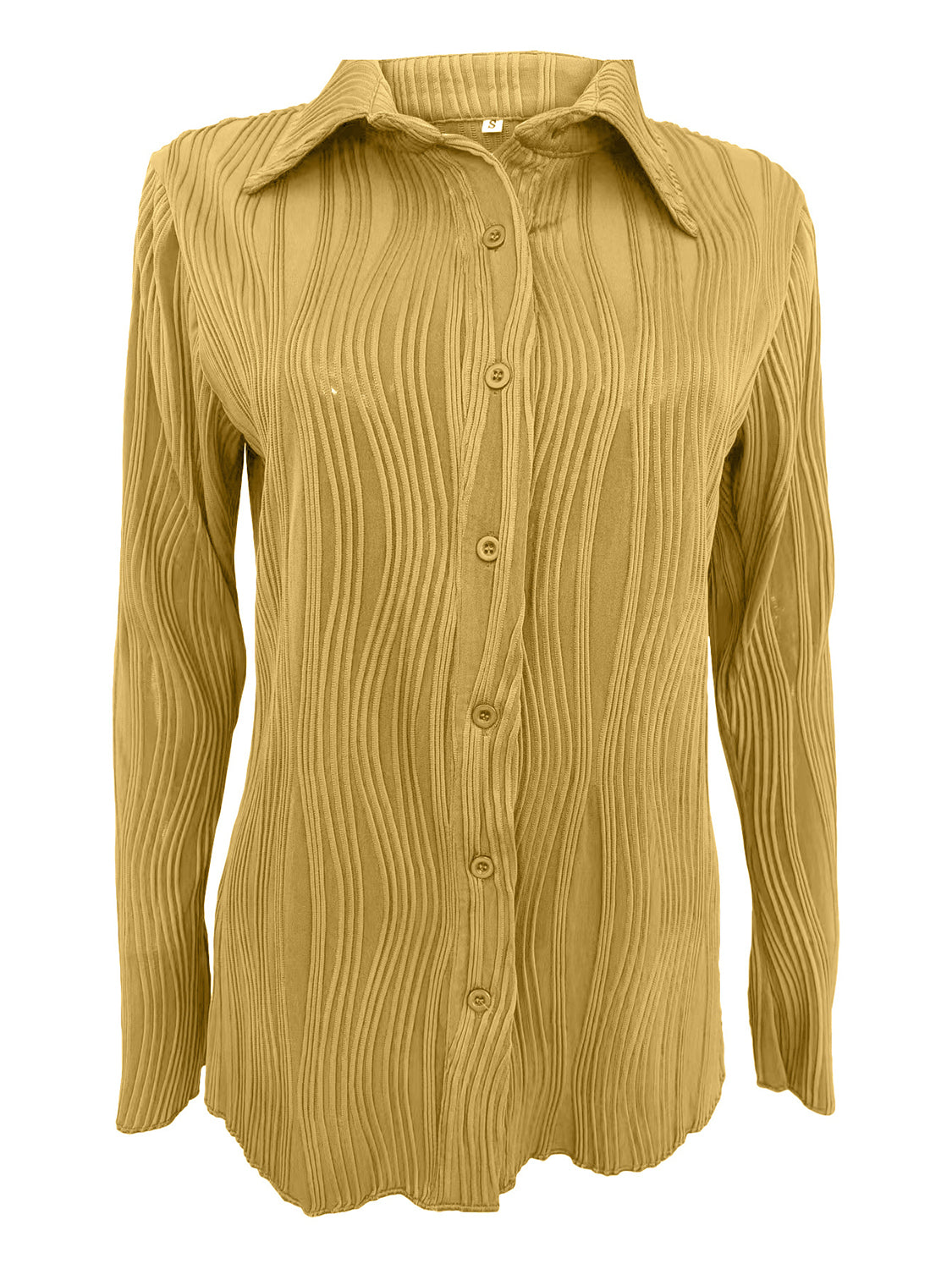 Collared Neck Long Sleeve Shirt