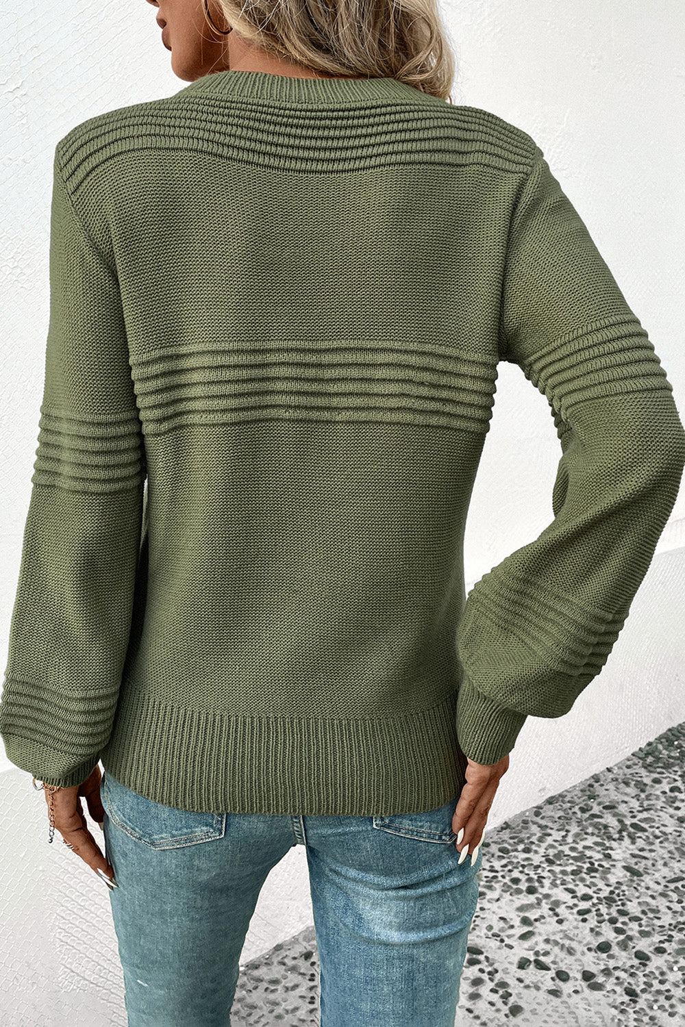 Round Neck Long Sleeve Sweater